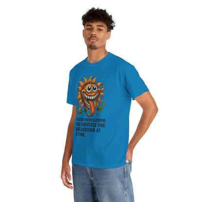 Photosynthesizining the Universe – Funny Sunflower Breakdown T-Shirt
