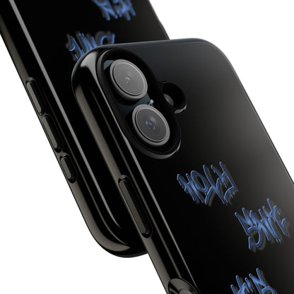 Phone Case — Blue Neon Graffiti "Tough Cases" Protective Cover