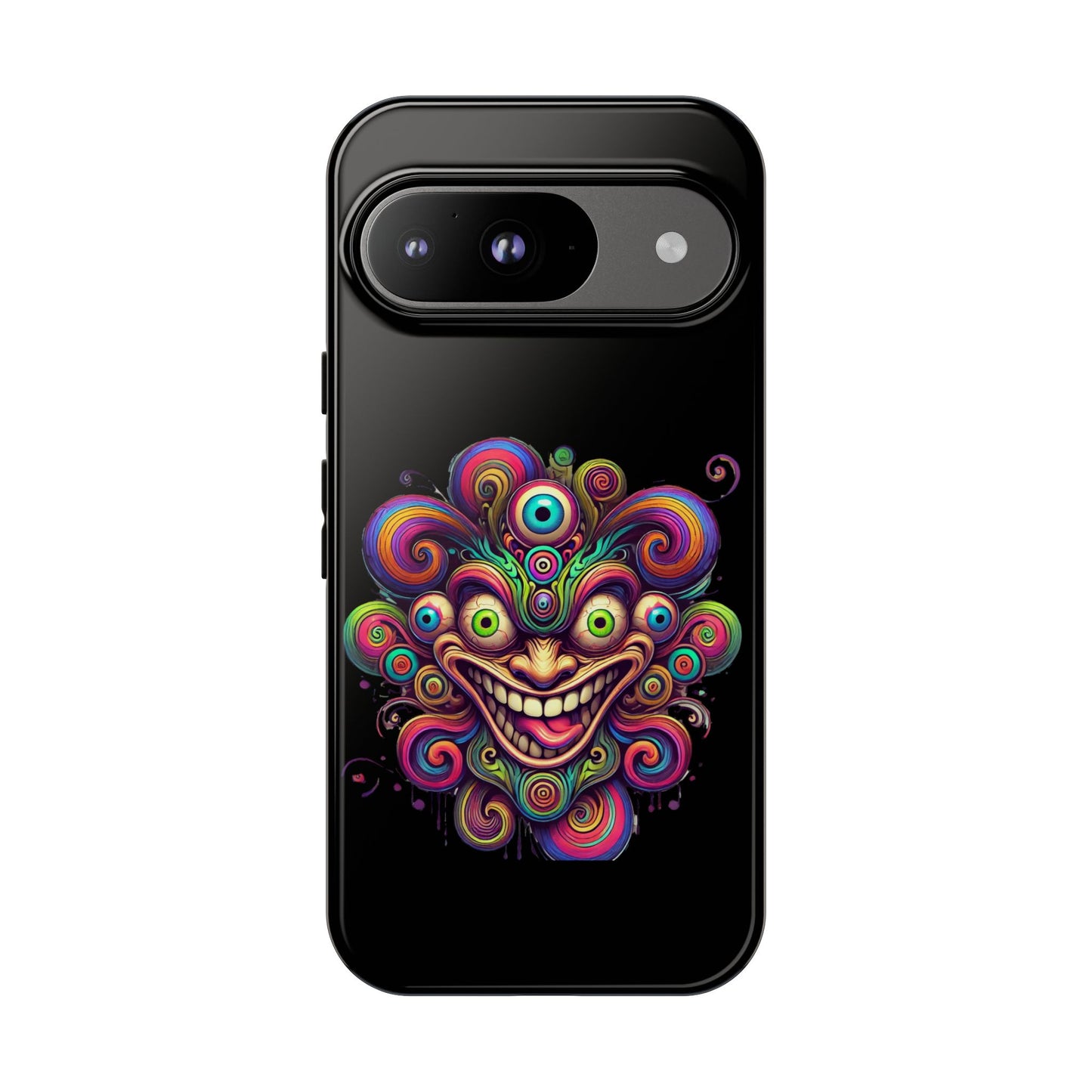 Psychedelic Jester Phone Case — Colorful Creepy Clown Tough Case