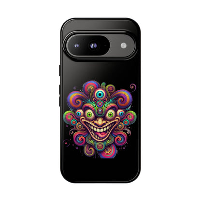 Psychedelic Jester Phone Case — Colorful Creepy Clown Tough Case