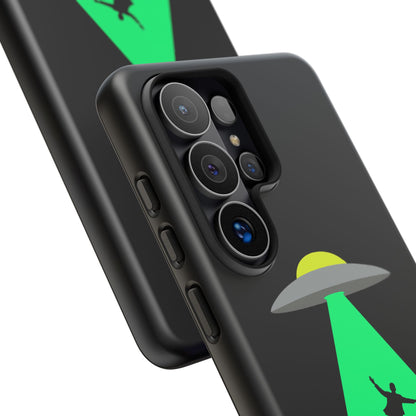 Phone Case — 'Beamed Up Before Rent Was Due' Alien Abduction Design