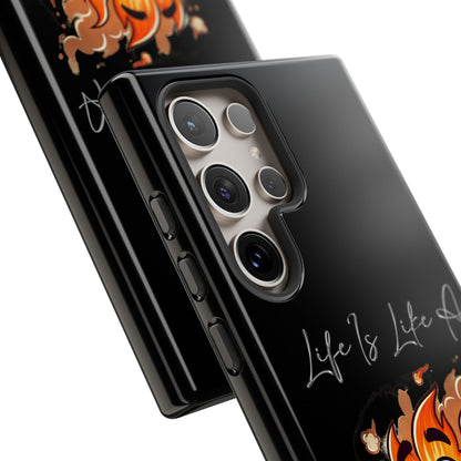 Cute Flaming Dumpster Phone Case — "Life Is Lit" Funny Burnout Phone Cover