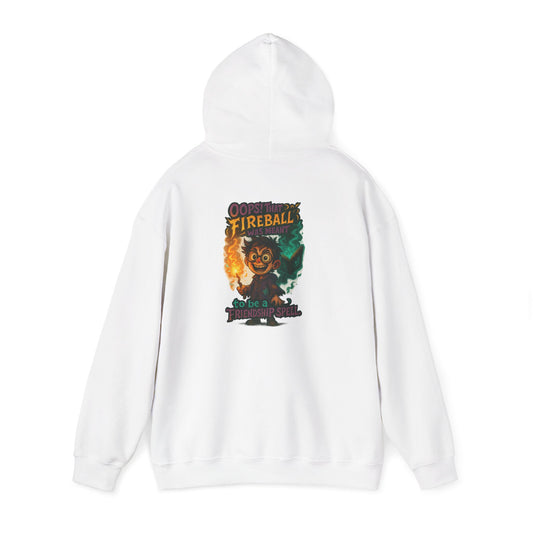Fireball Demon Hoodie — Fiery Illustration Sweatshirt
