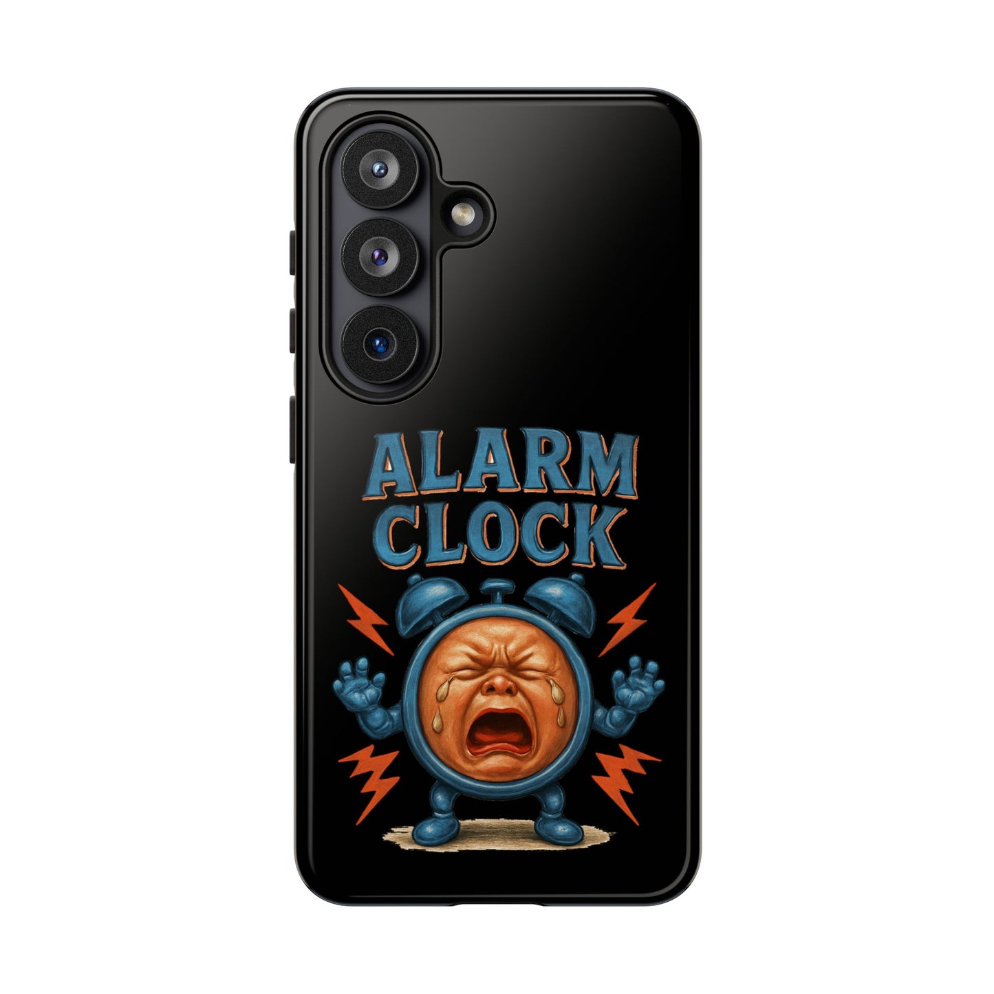 Phone Case — "Alarm Clock" Retro Screaming Clock Protective Cover