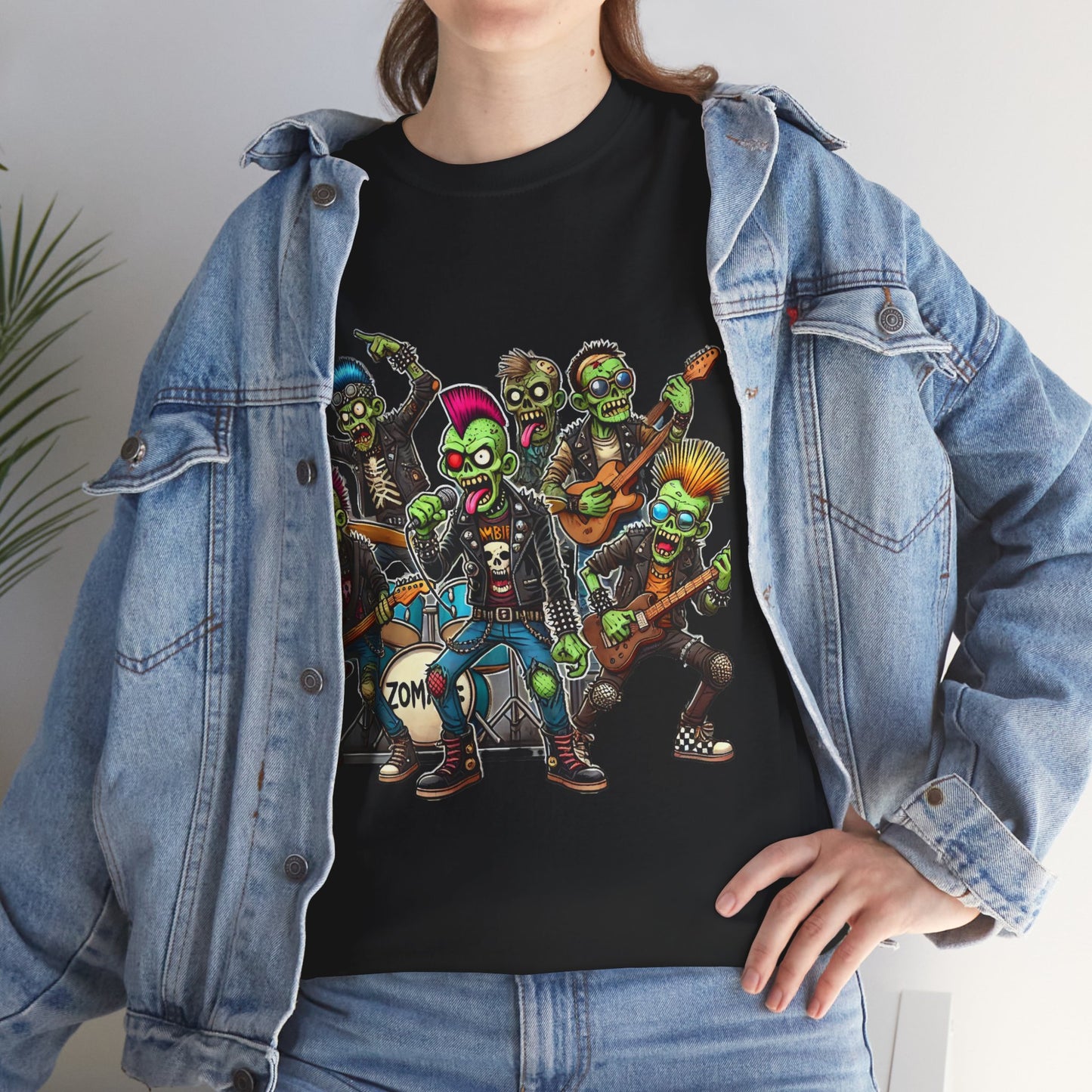 Zombie Rock Band T-Shirt — Funny Halloween Concert Tee
