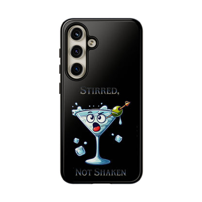Stirred Not Shaken Phone Case — Funny Martini Cocktail Design
