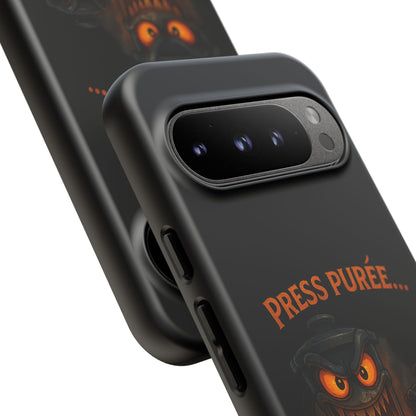 Phone Case - 'Press Purée...and Pray' Halloween Horror Protective Cover
