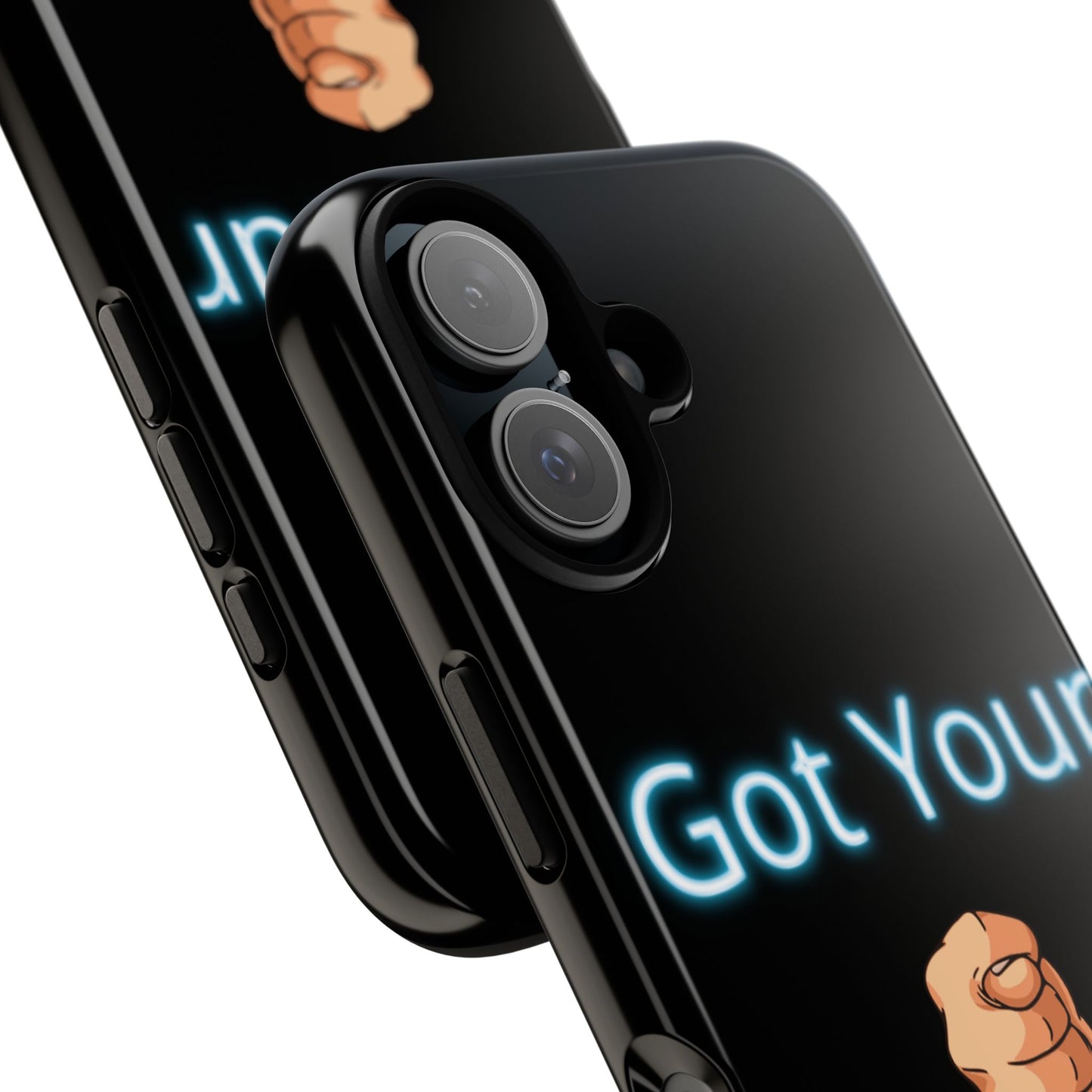 Got Your Nose Phone Case — Funny Neon Fist Design