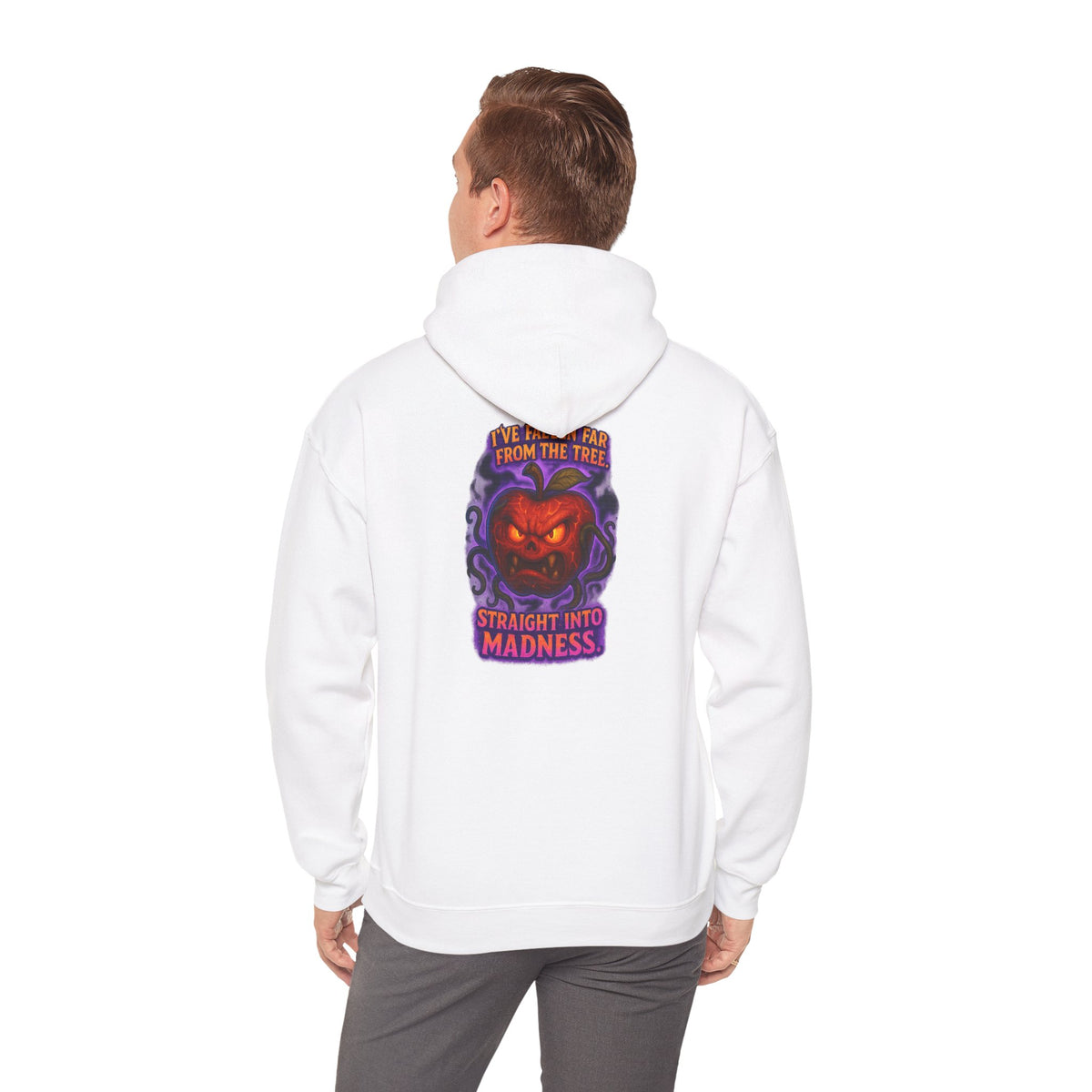 Pumpkin Demon Hoodie — "Straight Into Madness" Halloween Sweatshirt