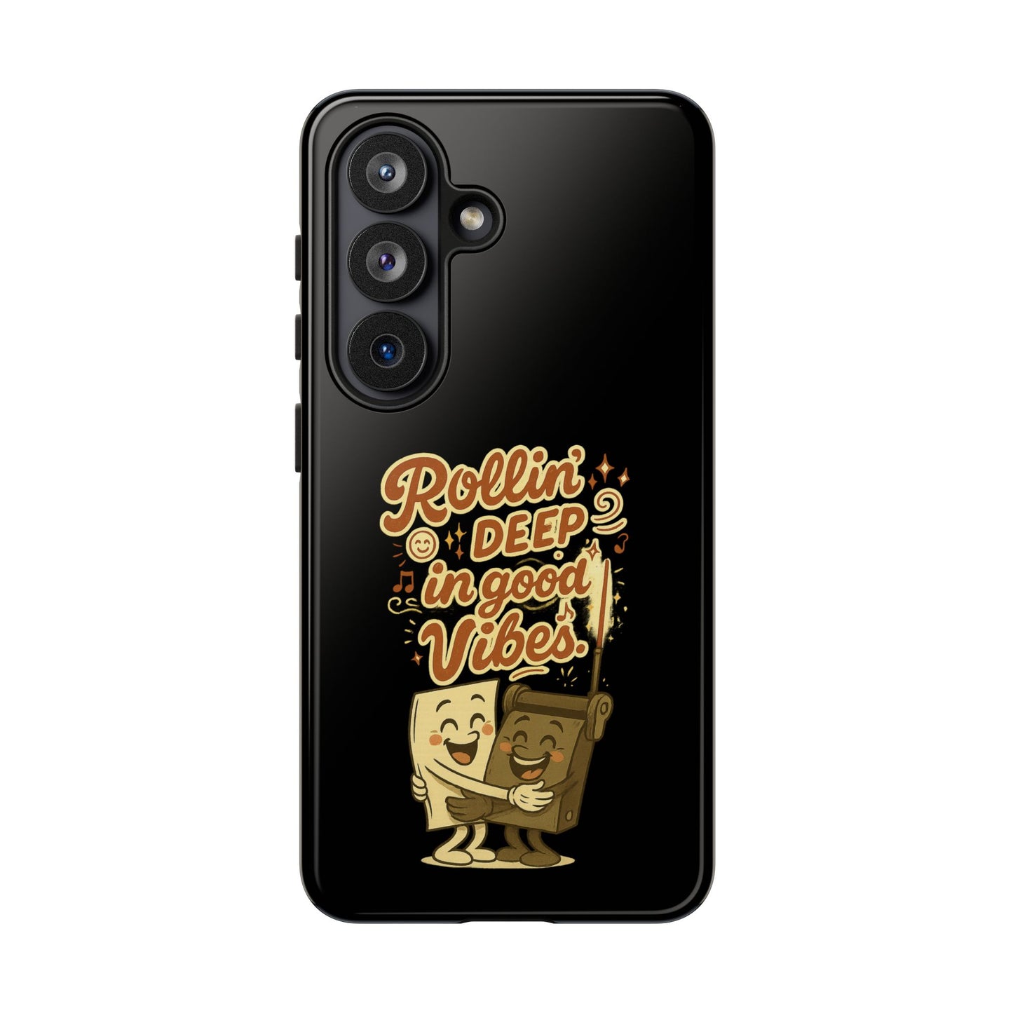 Phone Case — "Rollin' Deep in Good Vibes" Cartoon Retro Design