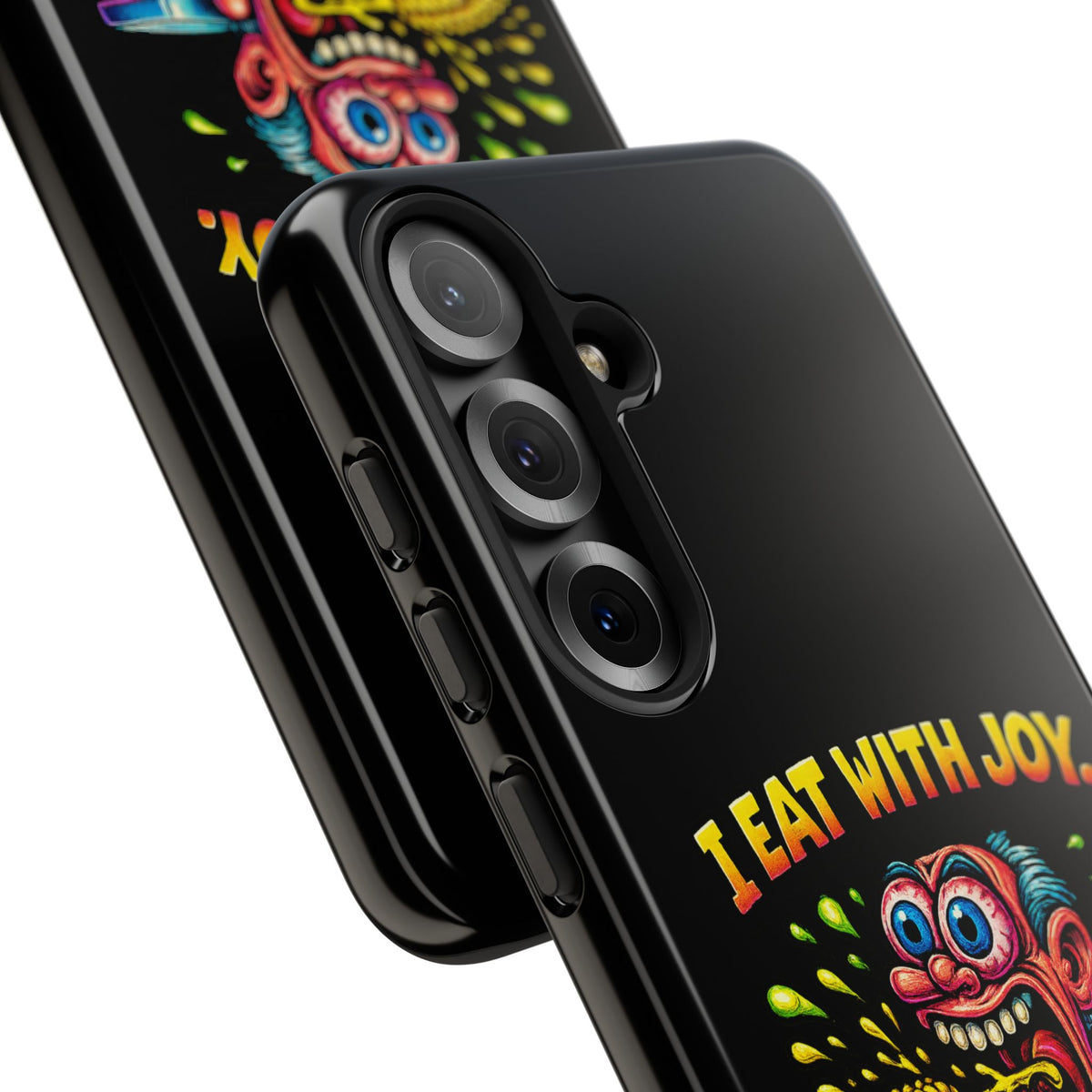 Phone Case — "I Eat With Joy, I Regret With Fury" Graphic