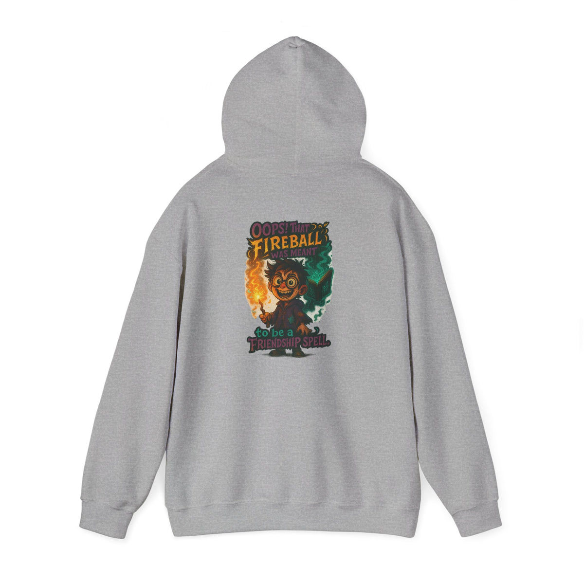 Fireball Demon Hoodie — Fiery Illustration Sweatshirt