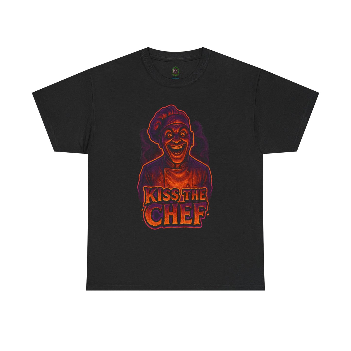 Kiss the Chef T-Shirt | Retro Neon Chef Illustration
