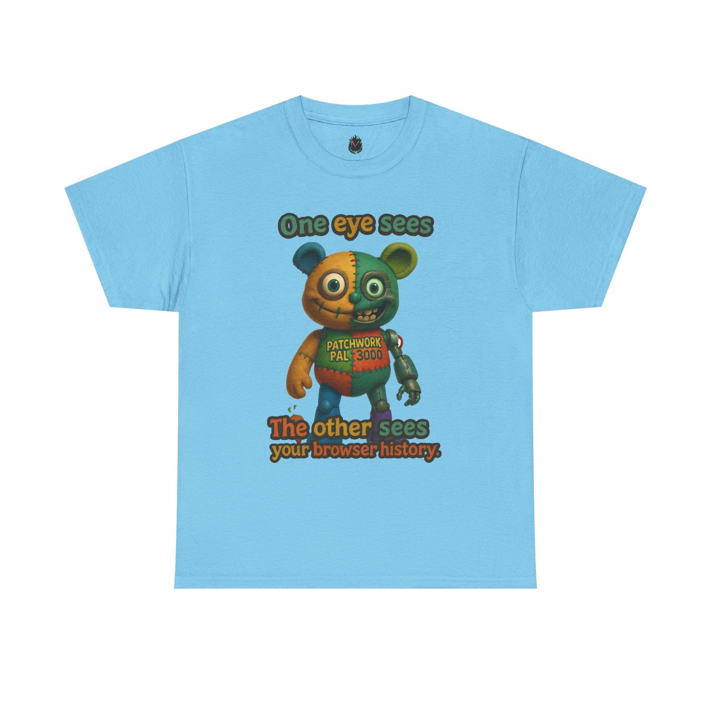 Two-Faced Teddy Bear Tee | One Eye Sees, The Other Sees Your Browser History