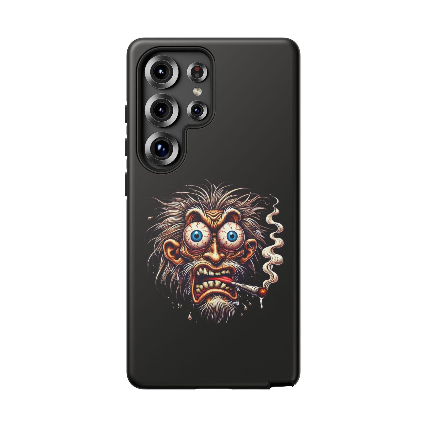 Phone Case — Wild Cartoon Monster Smoking Design