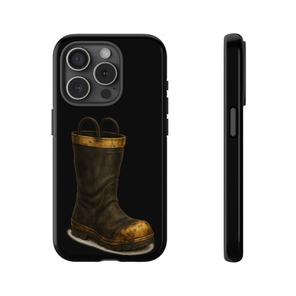 Vintage Fire Boot Phone Case — Rugged Protective iPhone Cover
