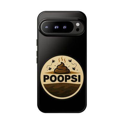 Phone Case — 'POOPSI' Funny Poop Logo Protective Cover