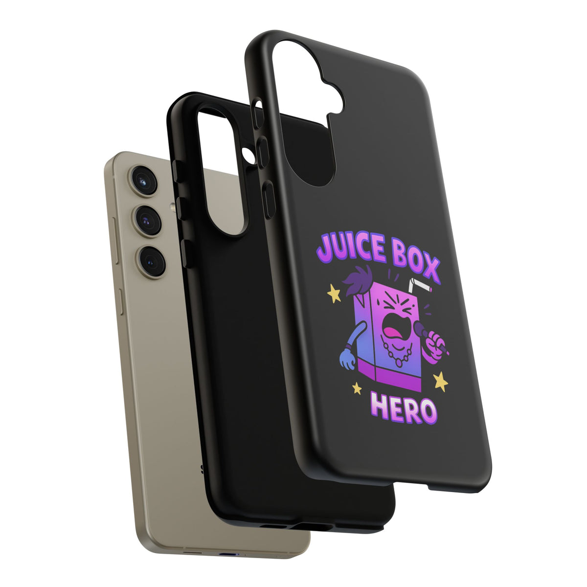 Phone Case — 'Juice Box Hero' Cute Cartoon Protective Cover