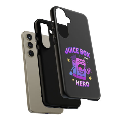 Phone Case — 'Juice Box Hero' Cute Cartoon Protective Cover