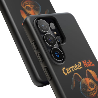 Phone Case — Creepy Bunny "Carrots? Nah. I crave screams." Halloween Horror Design