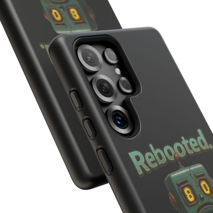 Phone Case — 'Rebooted. Still Awkward.' Retro Robot Protective Cover