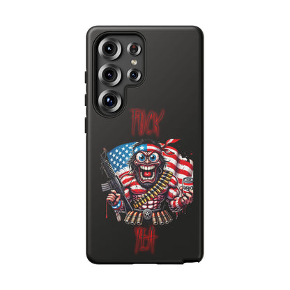 Phone Case — American Flag Skull Soldier Design (Tough Cases)