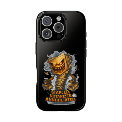Phone Case — Stapled, Notarized, Annihilated Lightning-Fast Protective Case