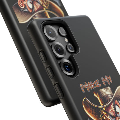 Phone Case - 'Make My Day' Cowboy Revolver Graphic Protective Case