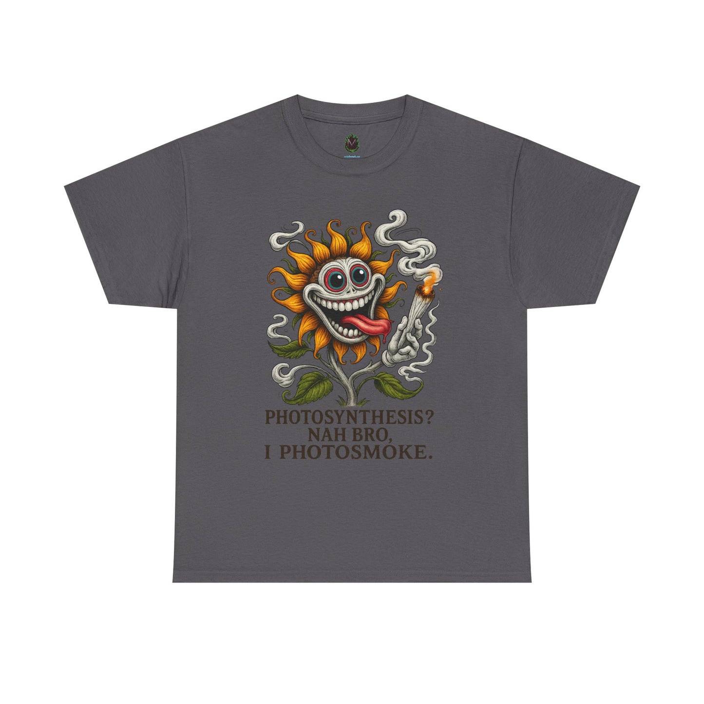 Photosmoke Sunflower – “I Photosmoke” Funny Stoner Plant T-Shirt