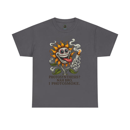 Photosmoke Sunflower – “I Photosmoke” Funny Stoner Plant T-Shirt