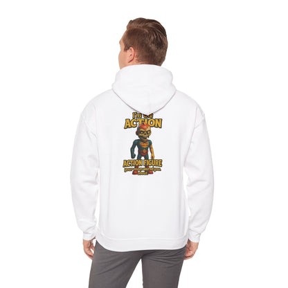 Action Figure Hoodie – Retro Toy Gamer Graphic Pullover
