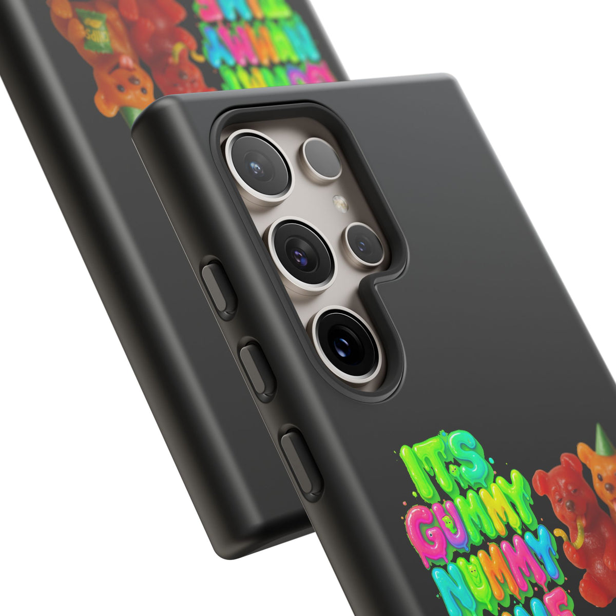 Phone Case — "It's Gummy Nummy Time" Colorful Gummy Bear Protective Case