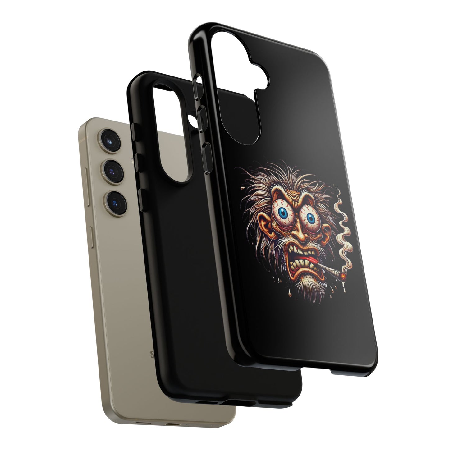 Phone Case — Wild Cartoon Monster Smoking Design