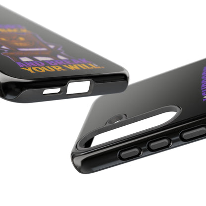 Phone Case — "I Support Your Back and Break Your Will" Funny Creepy Chair Design