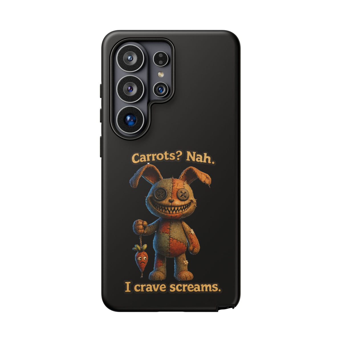 Phone Case — Creepy Bunny "Carrots? Nah. I crave screams." Horror iPhone Case