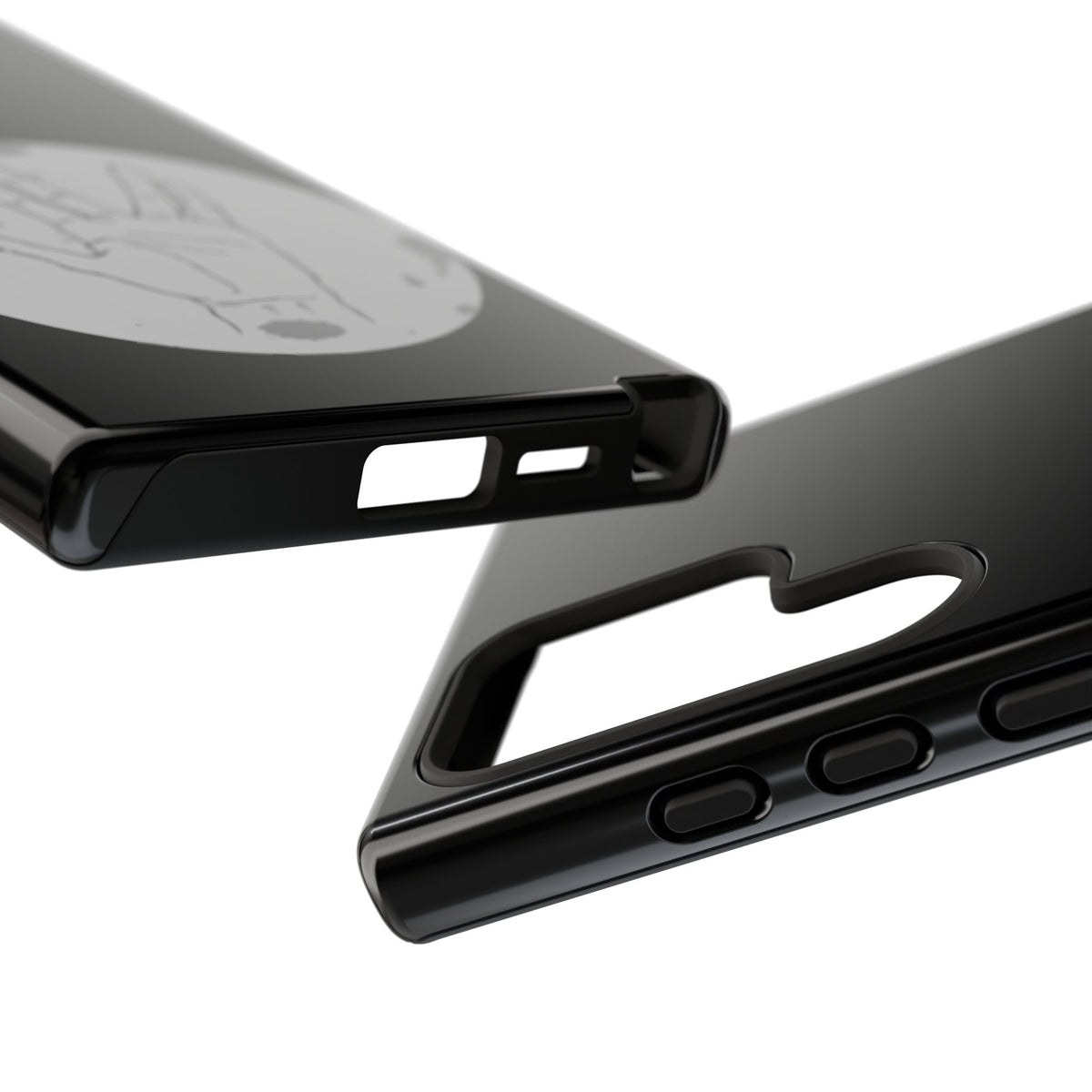 Spock Live Long Phone Case — Vulcan Salute Moon Graphic