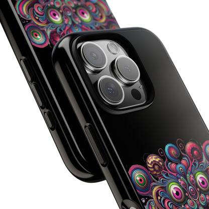 Psychedelic Smiling Eye Cluster Phone Case