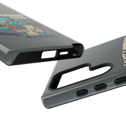 Funny Zombie Phone Case — "I'm Not a Morning Person" Graphic Tough Case