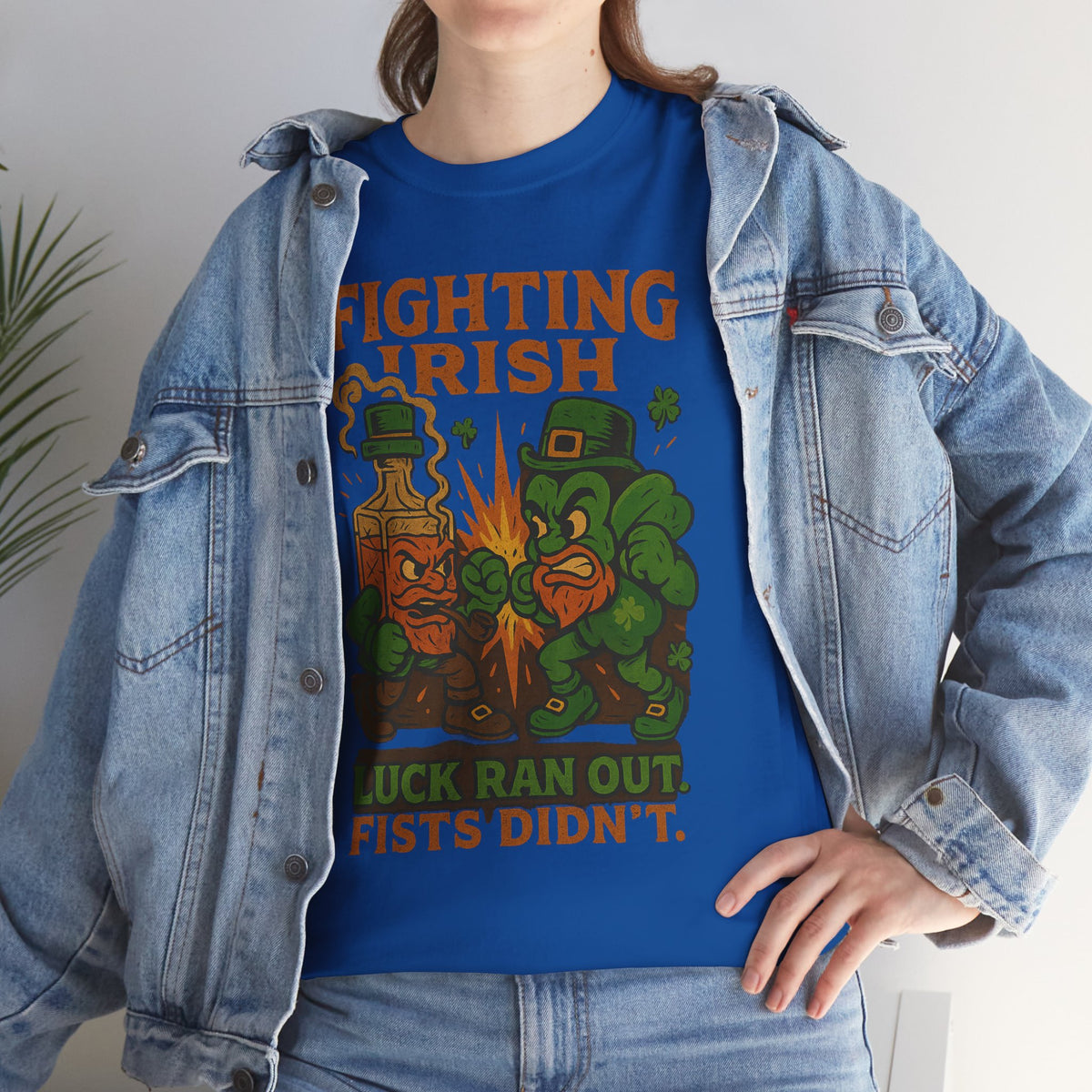 Fighting Irish leprechaun brawl T-Shirt | St. Patrick's Day boxing design