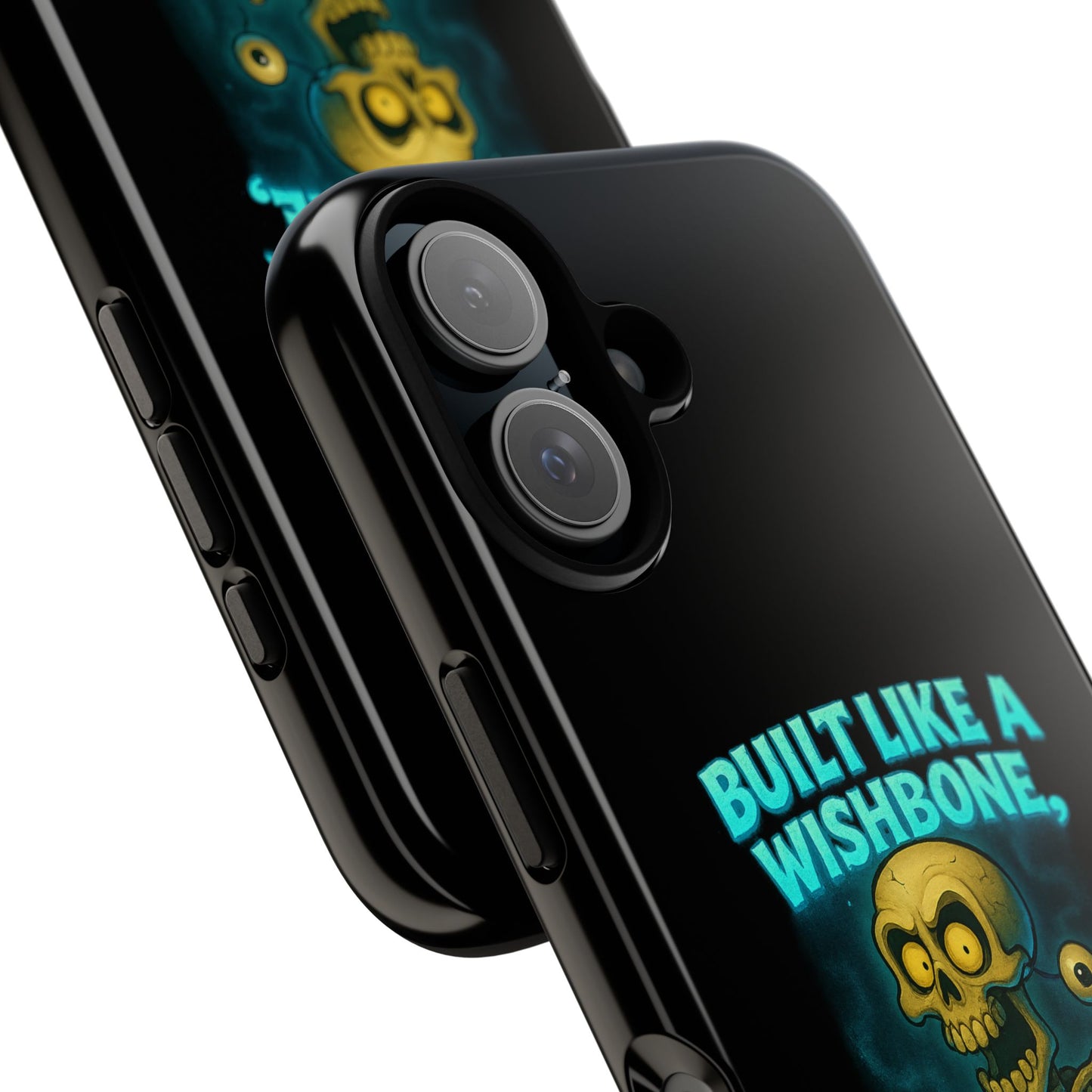 Phone Case — "Built Like a Wishbone, Vibes Like a Crypt Keeper" Skeleton Tough Case