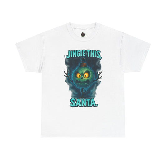 Jingle This Santa T-Shirt | Spooky Christmas Skull Design