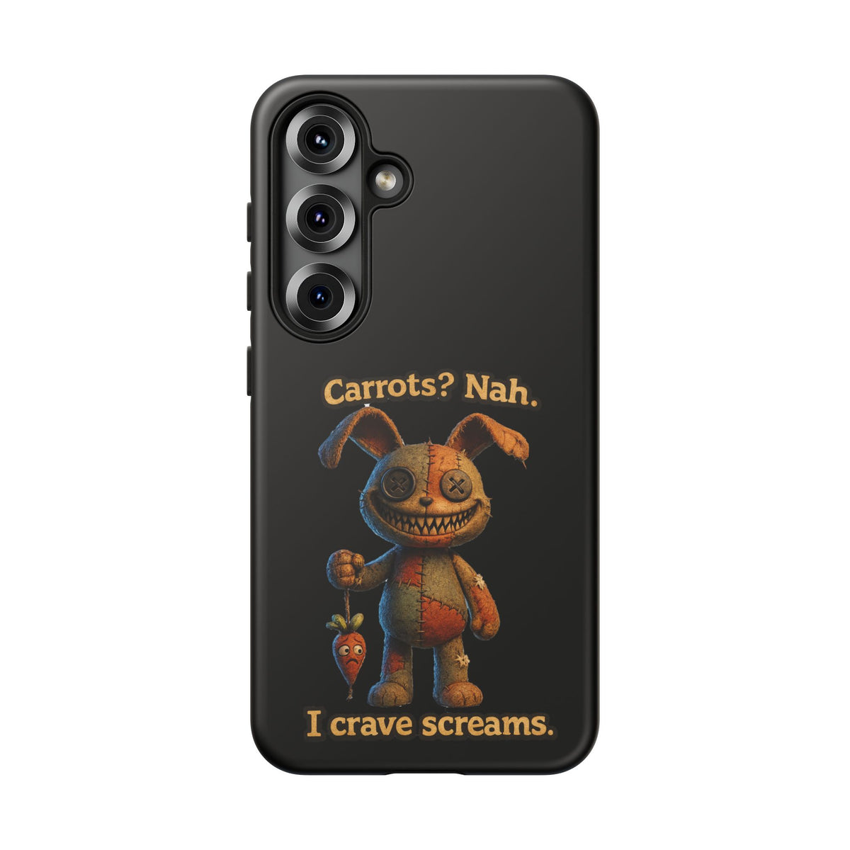 Phone Case — Creepy Bunny "Carrots? Nah. I crave screams." Horror iPhone Case