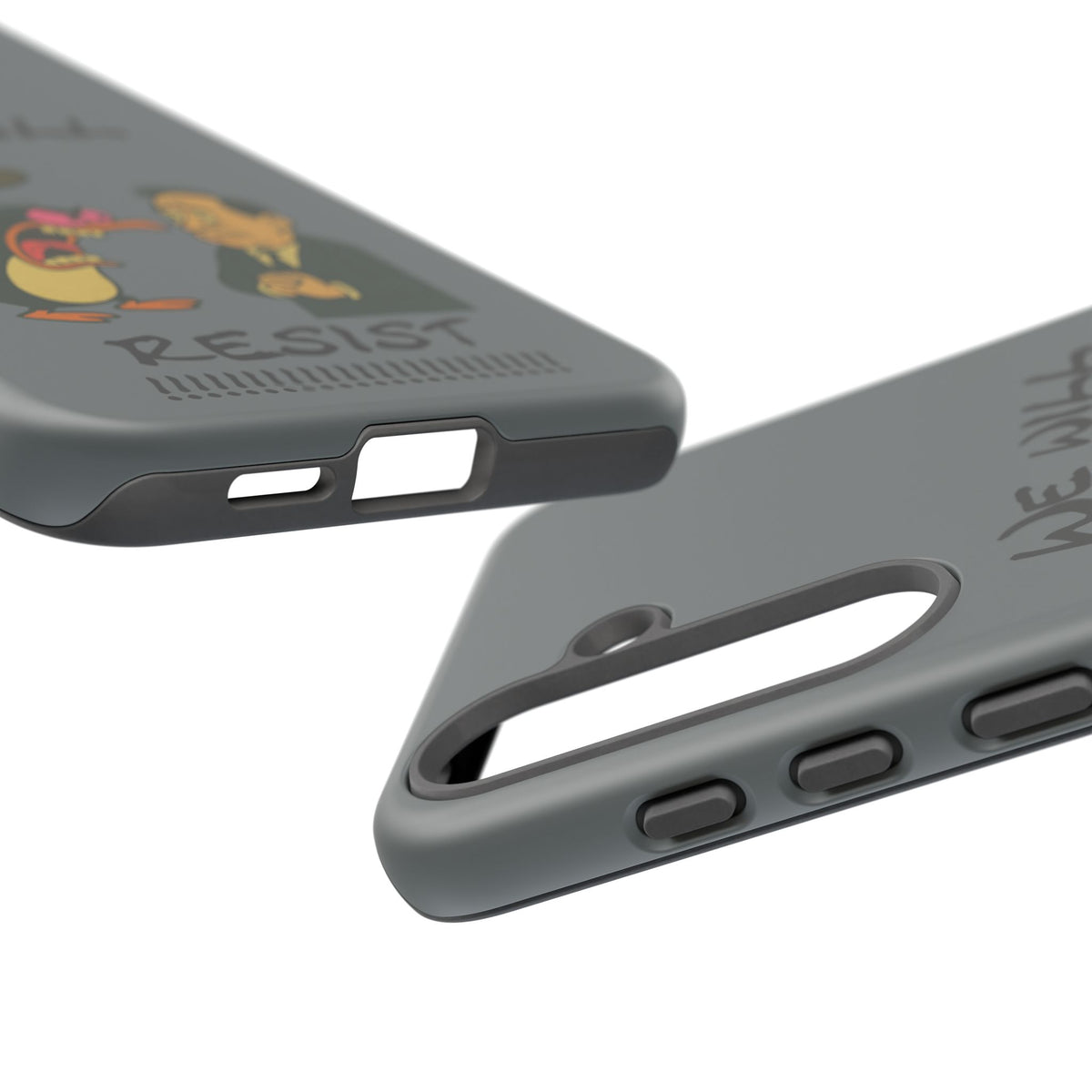 Phone Case - "We Will Resist" Cartoon Protest Design