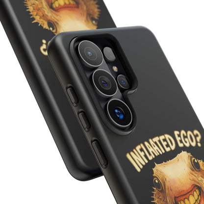 Phone Case — "Inflated Ego? Nah, It's Just Anxiety" Funny Pufferfish Design