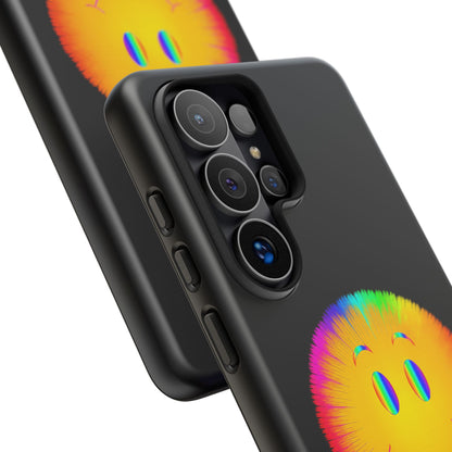 Phone Case — 'Dead Inside, But the Visuals Are Amazing' Rainbow Smiley