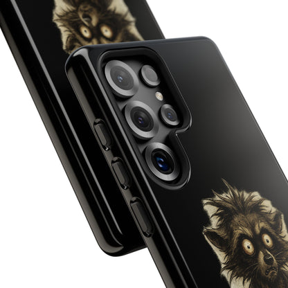 Phone Case — "Chosen by Darkness (Or Maybe Just Rabies)" Cute Creepy Lemur Design