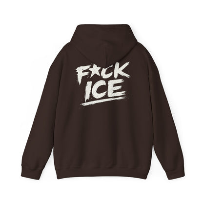 Hoodie — “F*ck Ice” Bold Graphic Back Print Hoodie