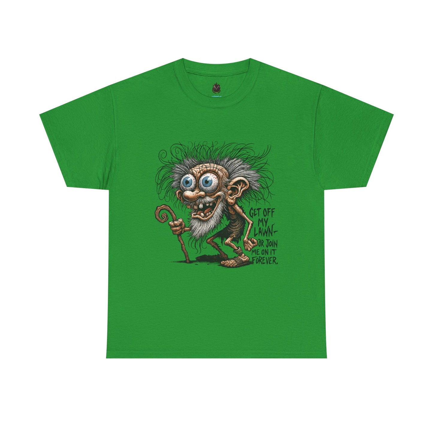 Get Off My Lawn – Creepy Old Man Threat Tee