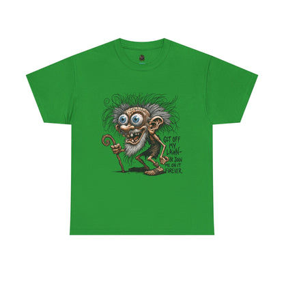Get Off My Lawn – Creepy Old Man Threat Tee