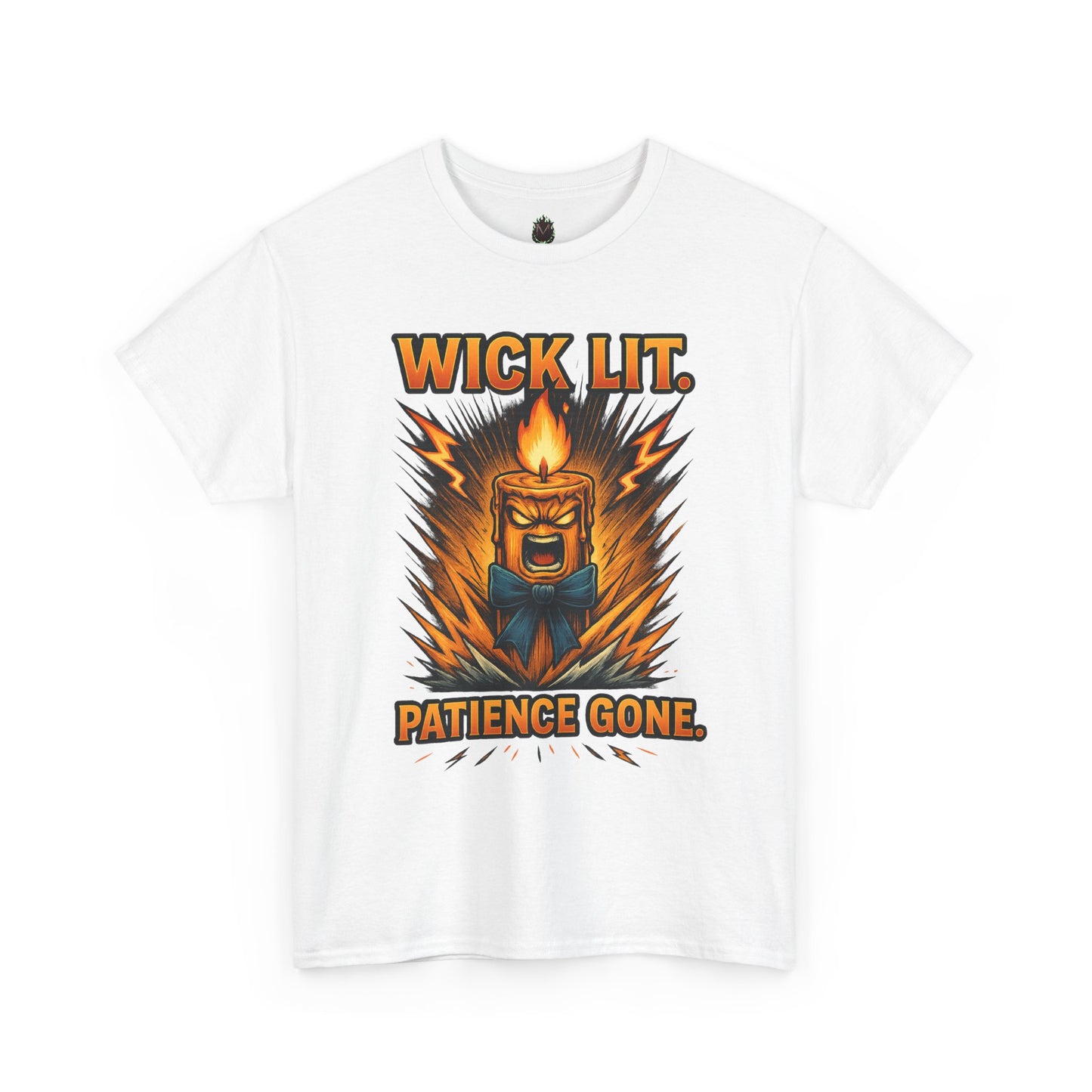 Wick Lit Candle Rage Tee | Patience Gone Graphic T-Shirt